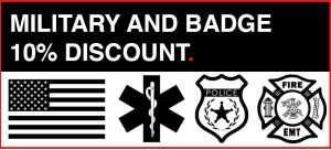 10% discount for military and first responders including police, fire and EMT