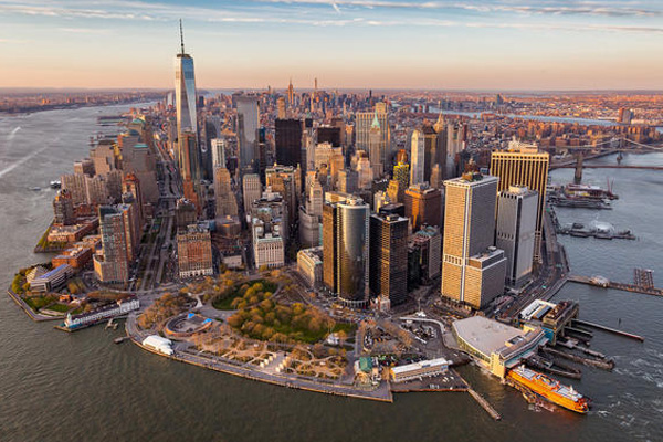 Manhattan skyline in New York City